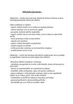 Konspekts 'Alkohols', 1.