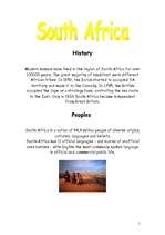 Referāts 'South Africa', 1.