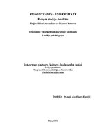 Konspekts 'Communication Partners Versatility Cultural Communication', 1.