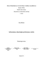 Referāts 'Informācijas tehnoloģiju pielietojums skolās', 1.