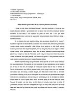 Eseja 'What Should a Government Do for a Country Become Successful?', 1.