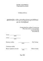 Referāts 'Apkārtējās vides piesārņojuma problēmas un to risinājumi', 1.