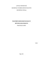 Prakses atskaite 'Praktiskie darbi klimatoloģijā', 1.
