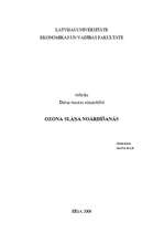 Referāts 'Ozona slāņa noārdīšanās', 1.