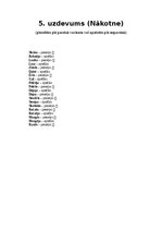 Konspekts 'Zelta stunda 3.klase Darbības vārds (tagadne, pagātne, nākotne, nenoteiksme)', 5.