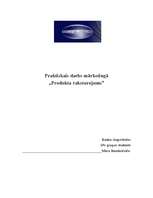 Konspekts 'Produkts un tā raksturojums', 1.