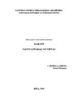 Referāts 'Salto atpakaļ no vietas', 1.