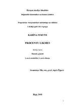 Konspekts 'Procentu likmes', 1.