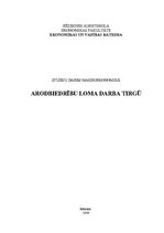 Referāts 'Arodbiedrību loma darba tirgū', 1.