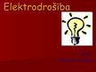 Prezentācija 'Elektrodrošība', 1.