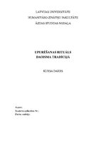 Referāts 'Upurēšanas rituāls daoisma tradīcijā', 1.