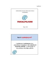 Referāts 'E-pakalpojumu attīstība Latvijā', 19.