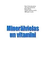 Referāts 'Minerālvielas, vitamīni', 1.