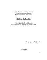 Konspekts 'Reģipša darbarīki', 1.