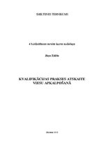 Prakses atskaite 'Prakses atskaite "Reval Hotel Rīdzene"', 1.