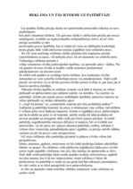 Eseja 'Reklāma un tās ietekme uz patērētāju', 1.