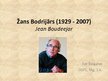 Prezentācija 'Žans Bodrijārs', 1.