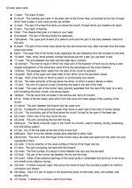 Konspekts 'Body Parts', 1.