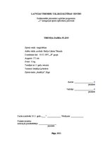 Referāts 'Trenera prakses projekts', 1.