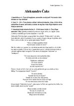 Konspekts 'Jautājumi par Aleksandru Čaku', 1.