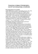 Referāts 'Krusta karu vērtējums Garlība Merķeļa darbā "Latvieši" un tā interpretācija uz m', 1.