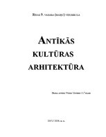 Konspekts 'Antīkās kultūras arhitektūra', 1.