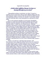 Eseja 'Iedzīvotāju izglītības līmeņu ietekme uz demogrāfiskajiem procesiem', 1.