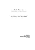 Eseja 'Platons "Valsts"', 1.