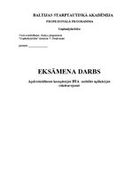 Referāts 'Apdrosināšanas kompānijas BTA mobilās aplikācijas raksturojums', 1.