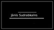 Prezentācija 'Jānis Sudrabkalns', 1.