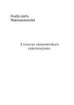 Referāts 'Lietuvas ekonomiskais raksturojums', 1.