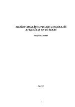 Diplomdarbs 'Tiesību aizskārumi darba tiesiskajās attiecībās un to sekas', 1.