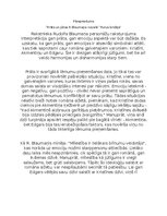 Eseja 'Prāts un jūtas R.Blaumaņa novelē “Purva bridējs"', 1.