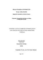 Referāts 'Atsevišķu Latvijas uzņēmumu interneta mājas lapu analīze no starptautiskā mārket', 1.