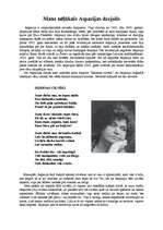 Eseja 'Mans mīļākais Aspazijas dzejolis', 1.