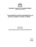 Referāts 'Transportlīdzekļi, kuri paredzēti starptautiskajiem kravu un pasažieru pārvadāju', 1.