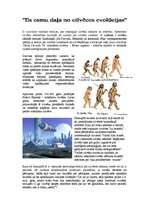 Eseja 'Es esmu daļa no cilvēces evolūcijas', 1.