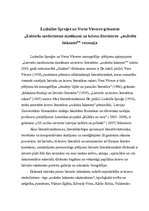 Konspekts 'Ludmilas Sproģes un Veras Vāveres grāmatas "Latviešu modernisma aizsākumi un kri', 1.