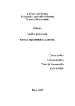 Referāts 'Cilvēku mijiedarbība saskarsmē', 1.