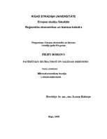 Konspekts 'Patērētāju rīcība tirgū un galējais derīgums', 1.