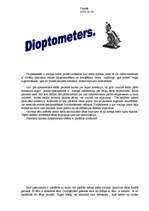 Konspekts 'Dioptometrs', 1.