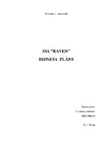 Biznesa plāns 'SIA "Raven"', 1.