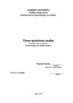 Konspekts 'Tiesas sprieduma analīze', 1.