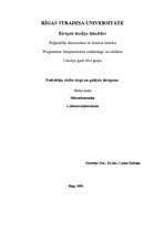 Konspekts 'Patērētāju rīcība tirgū un galējais derīgums', 1.