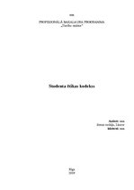 Referāts 'Studenta ētikas kodekss', 1.