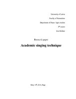 Konspekts 'Academic Singing Technique', 1.