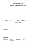 Paraugs 'Vadītāja nozīme organizācijas kultūras veidošanā un uzturēšanā izglītības iestād', 1.