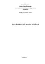Referāts 'Latvijas ekonomikai trūkst prioritāšu', 1.