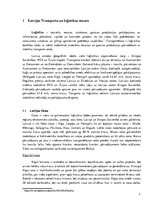 Referāts 'Transporta, loģistikas un pārvadājumu uzņēmumu darbība Latvijā', 3.