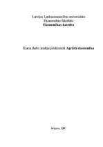 Referāts 'Eiropas Savienības kopējā lauksaimniecības politika', 1.